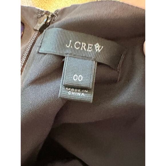 J. Crew Multicolored Brushstroke Silk Floral Abstract Sleeveless Dress Size 00 - Picture 4 of 9